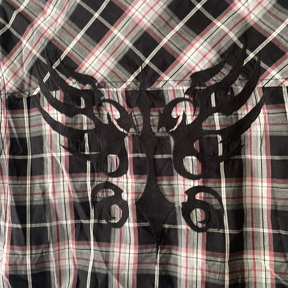 HELIX XL Boys Short Sleeve Button Down Graphic Back Pocket Front Shirt NWT - Picture 5 of 8